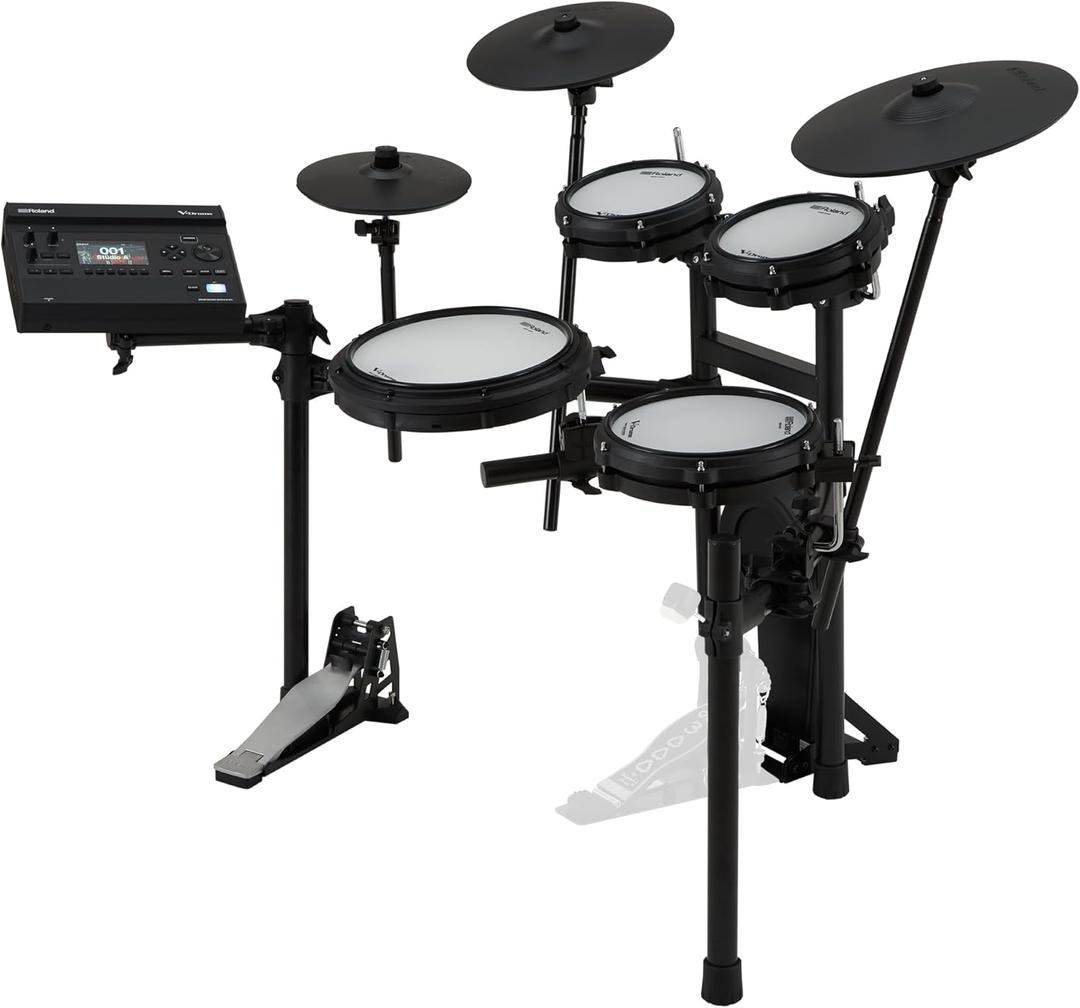 Roland TD313 V-Drums | Compact 3 Series V-Drum Kit | V31 Sound Module | Advanced Sound Technology | Upgraded Pads & Accurate Cymbal Triggering | Integrated Coach Mode | Expanded I/ O Features