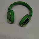 QearFun Kids Dinosaur Bluetooth Headphones, 60H Playtime, 74/85/94dB Safe Volume Limit, Metallic Gradient Wireless Headset with Mic, Fast Charging, Foldable, Wired Mode for Girls School/Tablet/Travel (Green)