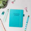 4 x  Legend Planner Address Book with Alphabetical Tabs – Mini Telephone Address Book for Phone Numbers, Addresses, Email Contacts, Passwords & Important Dates – Small Size, 4.3x5.7″, Hardcover, Turquoise