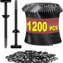 Cable Tie Buckle 1200 PCS (1200 Straps +1200 Buckles)- Nylon Universal Zip Lock pro Cable Ties for Heavy Duty, Self-Locking Zip Ties Holder for Car Daily Repair