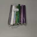 8-PackBriartw Laser Printer & Laminator Compatible Toner Reactive Foil | 16.4ft x 7.6in Per Roll Transfer Foil Paper Bundle | Perfect for DIY Crafts,Embossed Cards,Sparkly Craftwork,Scrapbooking (Grass green,Titanium gray,Light purple,Brown,White,Green,Purple,Bits of silver)