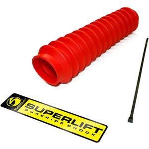RealTruck SUPERLIFT SUSPENSION Red Shock Boot | 86030 | Universal