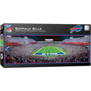 MasterPieces 1000 Piece Sports Jigsaw Puzzle - NFL Buffalo Bills Endzone View Panoramic - 13"x39"