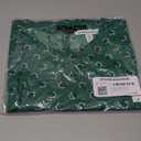 Amazon Essentials Women's Regular-Fit Georgette Short Sleeve Top (X-Large, Green White Floral)