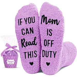 Mother's Day Gifts  Funny Socks for Mom, Perfect Gifts for Mom from Daughter & Son, Unique Birthday Presents, Christmas Gift for Moms Who Have Everything, Warm and Soft, Ideal for Mother's Day