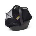 Beberoad Love Universal Baby Car Seat Mosquito Net - Breathable Mesh Cover with 2-Way Zipper for Infant Protection(Black)