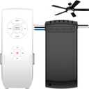 Universal Ceiling Fan Remote Control Kit 3-in-1 Ceiling Fan Light Timing & Speed Wireless Remote Control and Receiver Kits for Ceiling Fan Lamp