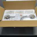 Bathroom Lighting Fixtures Black and Gold Bathroom Vanity Light with Cylindrical Clear Stripes Glass Lampshade E26 Socket Base Bathroom Lighting Fixtures Over Mirror (3 Lights)