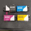 HP Original 962 Cyan, Magenta, Yellow / 962XL Black Ink Cartridges (4-Pack) | Works OfficeJet 9010 Series, OfficeJet Pro 9010, 9020 Series | Eligible for Instant Ink | 3JB34AN