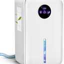 Dehumidifiers(88.0OZ) for Home Small Dehumidifier With Drain Hose Timer (8-12-24H) Ultra-Quiet with Sleep Mode Auto Shut Off for Bedroom Bathroom Basement Kitchen RV Closet850.0Sq.ft) (White)