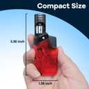 3 Pack Torch Lighter Mini Refillable Butane Lighters Utility Lighter Long Wand Pocket Lighter Windproof Gas Lighter Jet Flame Multi-Purpose for Candle Camping BBQ Grill(No Fuel) Assorted Colors