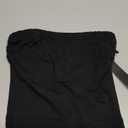 MixMatchy Women's Tube Top with Built-in Bra, Double Layered Strapless Bandeau Top, Y2K Side Ruched Casual Tops (Medium, Black)