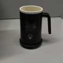 12oz Self Heating Coffee Mug, Temperature Controlled Smart Mug for Home Office, 3-5 Hours Battery Life, Ceramic Coating Auto Heated Coffee Cup with Charging Coaster, Temperature Display, Black