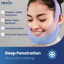 REVIX Wisdom Teeth Ice Pack Head Wrap with 3D Sewing Jaw Ice Pack for Face Oral Surgery Pain Relief for TMJ, Tooth Extraction & Teeth Removed, Extra Snug Fit with 4 Hot Cold Gel Packs, Lavender-Pack 1
