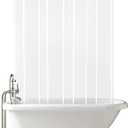 Clawfoot Tub Short Clear Shower Curtain Liner 180x65 Inch Wrap Around Shower Liner with 6 Magnets Waterproof Peva Plastic Shower Curtain Set 32 Metal Hooks Included