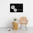 SKASNFAI Zen Wall Decor Motivation Dandelion Just Breathe Canvas Print Artwork Motivation Positive Wall Art for Inspirational Quotes Yoga Room (12L x 16W)
