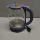 Household Electric Kettle, All 304 Stainless steel and No Plastic Contact, Automatic Shut-off,Borosilicate glass Visual Boiling, 2.0L Water Boiler & Tea Kettle Perfect For Tea & Coffee (Blue)