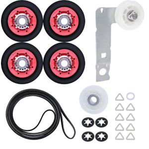 4392067 Dryer Repair kit, with 279640 Idler Pulley, 661570 Belt, W10314173 Roller Roller and W10837240 Idler Pulley with Bracket, Replacement Part Number 4392067VP 587637 587649