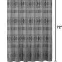Boho Shower Curtain with Hooks, Grey Sheer Shower Curtain Set with Sun Flower, Vintage Farmhouse Curtains - Waterproof Bathroom Decor for Home and Apartment, 12 Plastic Hooks Included, 72Wx72L