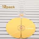 Thyle 12 Pcs 12 Inch Acrylic Round Mirror for Table Centerpieces Circle Mirror Candle Plates for Wall Wedding Table Centerpieces for Christmas Party Decor, Thickness 1 mm (Gold)