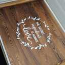 Noodle Board Stovetop Cover with Handles, Sink Wood Block Covers for Electric & Gas Stove, RV Stove Burner, Farmhouse Decorative Wooden Tray for Kitchen-The Secret Ingredient Is Always Love