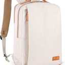 Nordace Siena Smart Backpack with USB Charging - 15.6 Inch Laptop Backpack, 19L Daily Backpack for Travel, Everyday, or Work (Beige)