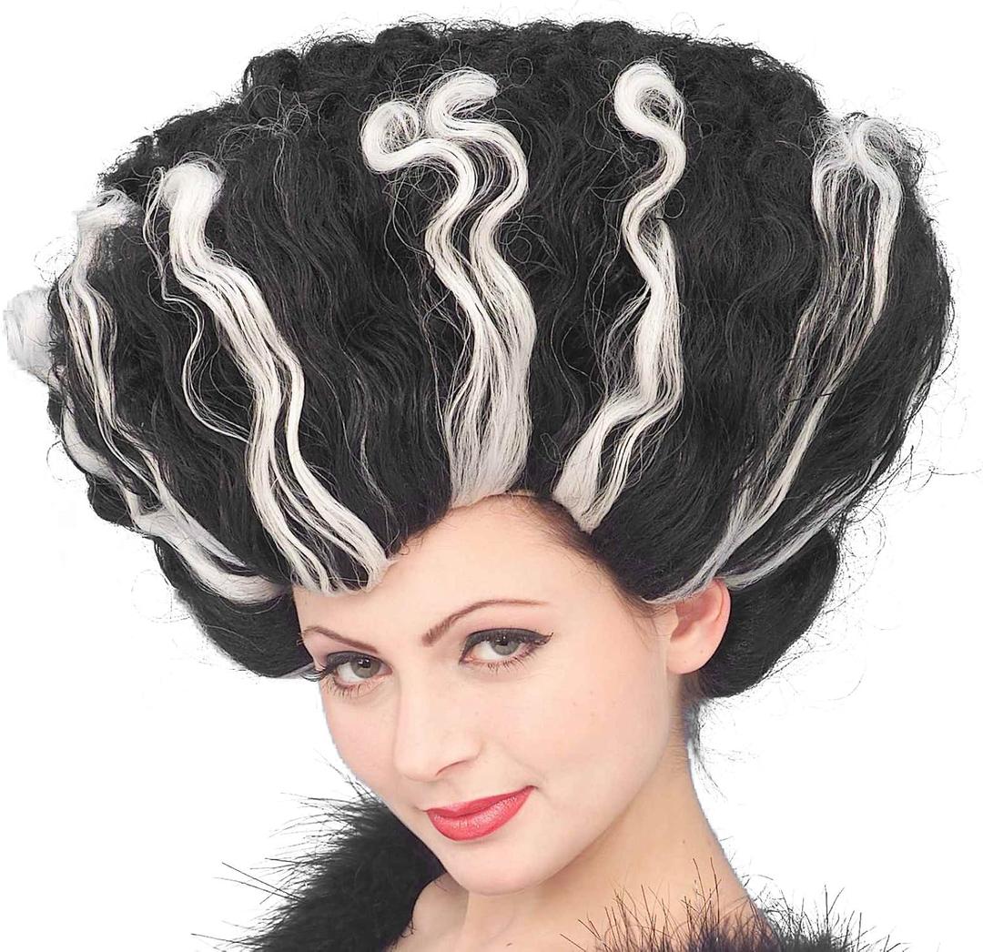 Forum Novelties Women's Deluxe Monster Bride Wig (Black)