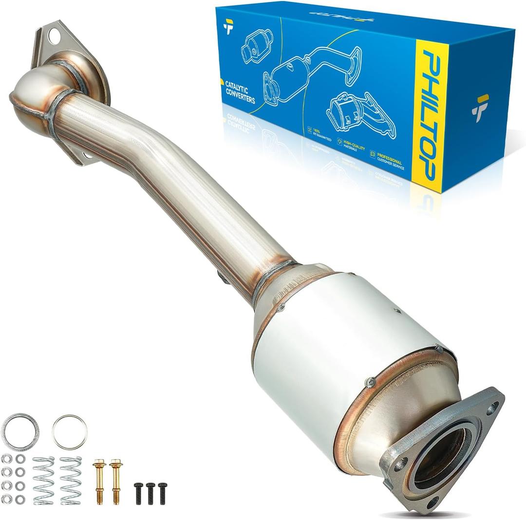 PHILTOP Rear Catalytic Converter Compatible with Honda 2010-2011 CR-V Stainless Steel Catalytic Converter Kit OE# 53864,18150REZA01,642818,51783 (EPA Compliant)