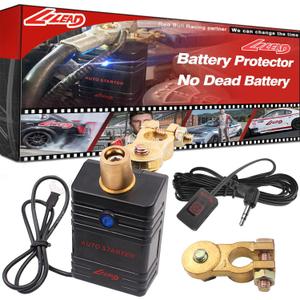 Auto Starter 12V Car Battery Protector - Automatically Disconnect System for Car Battery Saver, Voltage Disconnect Kit, Kill Switch.