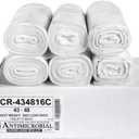 Aluf Plastics High Density Trash Bags, 56 Gallon, 200 Count, 16 Micron (eq), 43" x 48", Clear, for Bathroom, Office, Industrial, Commercial, Janitorial, Municipal, Recycling