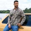 Yuanbang Camo Jackets for Men Trucker Unlined Camouflage Coats Hunting Clothes (Medium)