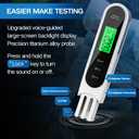 2026 Drinking Water Tester; Digital TDS Meter with Voice Announcement of Test Results; Suitable for Aquariums, Household Distilled Water, and Pool Water Testing Kits (White)