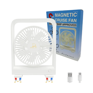 Cruise Ship Approved Fan - Magnetically Sticks on Cabin Ceilings and Walls - Powerful 3-Gear, Ship Cabin Approved - The Original Portable Cruise Fan 2025