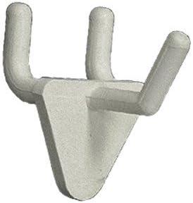 Azar 800071-WHT 1-Inch Plastic Hook, 50-Pack
