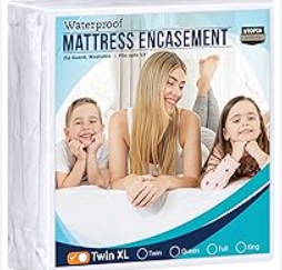 Utopia Bedding Premium Waterproof Bed Bug Mattress Cover, Twin XL Zippered Mattress Protector, 8 Inches Deep, Dust Mite Proof 6-Sided Mattress Encasement for Bed