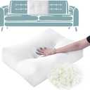 HOMBYS Shredded Foam Sofa Back Cushions, Supportive Back Cushion Replacement for Couch, Stuffing Filling Lumbar Support Pillow for Couch, Bed, Floor, (31.4"x18"x5")