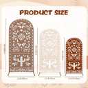 3 Pcs Mexican Cielito Lindo Arch Backdrop Cover 4ft 5ft 6ft 2-sided Stretchy Arch Stand Covers for Mexico Talavera Wedding Birthday Baby Shower Party Decor (Only Cover)