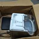 Countertop Nugget Ice Maker Pro - 34lbs/24H, Self-Cleaning Pellet Ice Machine with Soft Chewable Ice, One-Touch Operation for Home, Kitchen, Office (Silver)