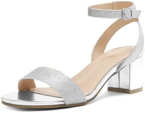 DREAM PAIRS Women's Open Toe Ankle Strap Low Block Chunky Heels Sandals Party Dress Pumps Shoes 7,5 DREAM PAIRS Women's Open Toe Ankle Strap Low Block Chunky Heels Sandals Party Dress Pumps Shoes 7,5