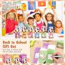 2 x 24 Pcs Welcome Back to School Gifts for Students Mini Stuffed Animal Keychains Bulk Little Plush Toys with Box for First Day of School Classroom Party Gift for Goodie Bag Fillers(Cats)