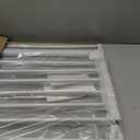 keny 29"-42.5" Baby Gate for Stairs, Auto Close Safety Dog Gate, Pressure Mounted Easy Walk Through Pet Gate for Doorways, Durable Stair Gate, 30" Tall, White