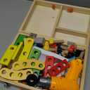 KIDWILL Kids Tool Set with Electric Drill & DIY Stickers, Toddler Tool Set for Kids Ages 3-5 Year Old Boys Girls, Pretend Play STEM Montessori Educational Construction Toys