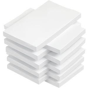 White Sticky Notes 3 x 5 in,10 Pads Large Notepads,100 Sheets/Pad Sticky Note Pads,1000 Sheets in Total Long Memo Pads, Super Sticky Pads for Office, School, Home, Meeting, Notebook Monitors Wall
