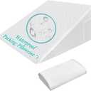 Wedge Pillow Case Cover 25x24x12 Bed Wedge Pillowcase Triangle Incline Wedge Pillow Covers for Sleeping Waterproof Pillow Cases Protector with Zipper & Pocket (Waterproof Cover Only)