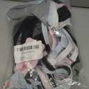 Teens Training Bras for Girls Big Kids Padded Sports Bra Adjustable Straps Bralette with Underpants Sets (34, Black-darkgrey-lightgrey-white-blue-pink)