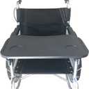 Wheelchair Tray, Detachable Wheelchair Table Removable Adult,Mobility Accessory Attachment Cup Holder Durable, Wheelchair Accessories,Fits Wheelchair Arms of 16" - 20", with Secure Straps