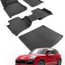 Car Floor Mats for Porsche Cayenne 2019-2025 2026 4PCS Full Set Trunk Mat