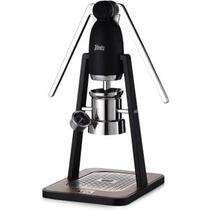 Manual Espresso Maker Set - Hand Press Espresso Machine – 12Bar Pressure Profiling, Dual-Lever Manual Coffee Maker with Pre-Infusion, Portable for Custom Espresso Shots, Stainless Steel (Black)