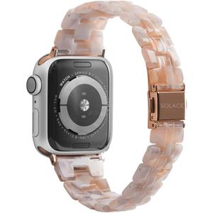 Solace Bands Slim Matte Resin Watch Band - Universal Fit for Apple Watch Bands for Women and Men, iWatch Bands for 38mm 40mm 41mm 42mm 44mm 45mm 49mm Ultra, SE and Series 11 10 9 8 7 6 5 4 3 2 1