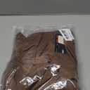 Vssjavun Women's 2 Piece Outfits Sexy Sleeveless One Shoulder Crop Tops Bodycon Capri Pants Sets (Large, Brown)
